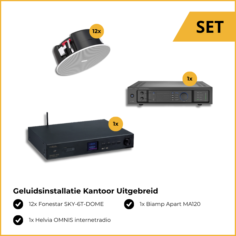 Geluidsinstallatie Kantoor Uitgebreid