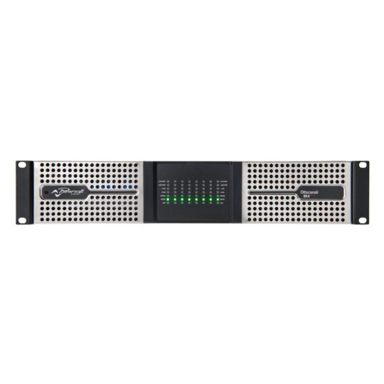 Powersoft ottocanali 8k4-dsp+dante_ versterker 100Volt 8 kanaals Dante
