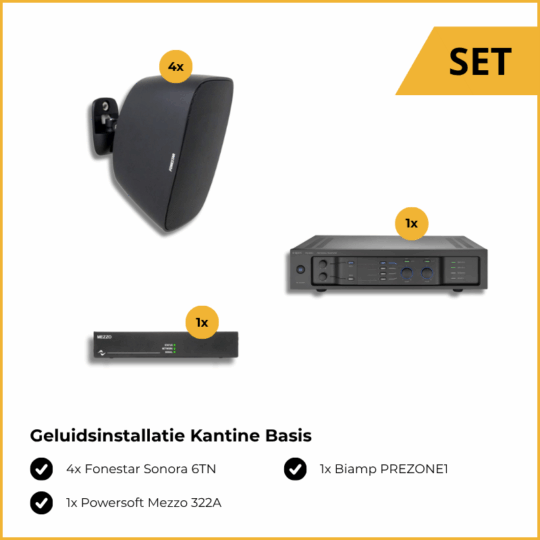 Geluidsinstallatie Kantine Basis