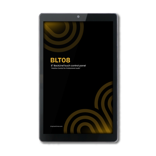 BackLineTouch BLT08 control panel - 8 inch Android Touch Controller met Power over Ethernet (PoE) - Demo scherm